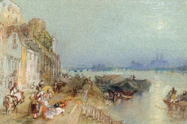Andernach, 1817 (wc tollal és fekete tintával szőtt papíron)